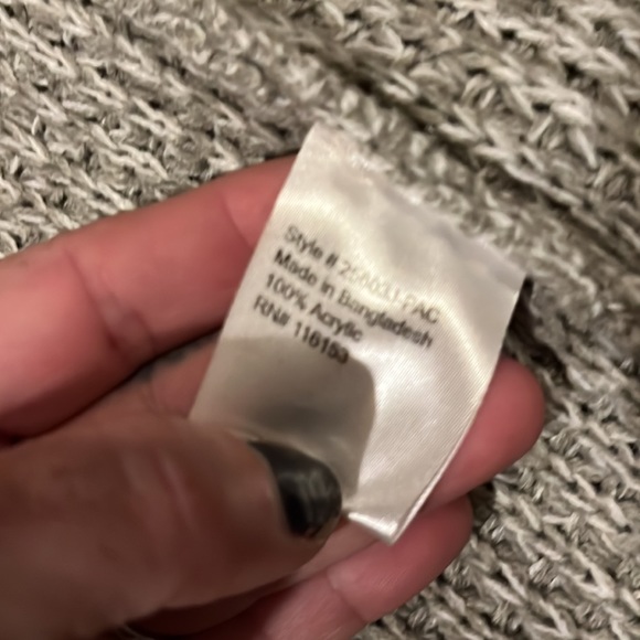 Knitted Grey Long Duster Cardigan - Picture 12 of 12